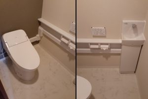 宝塚市 ﾏﾝｼｮﾝ トイレリフォーム工事｜TOTOのGGワンデーリモデルプランAfterイメージ