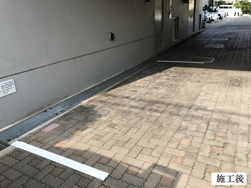 尼崎市 ﾏﾝｼｮﾝ 駐車駐輪ライン引き工事イメージ01
