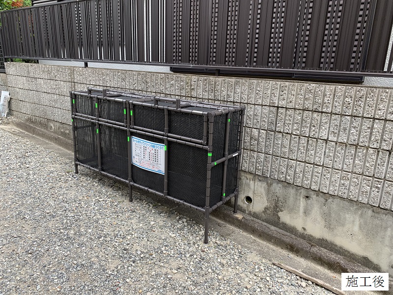 宝塚市 ゴミステーションボックス(オーダー)設置工事イメージ03