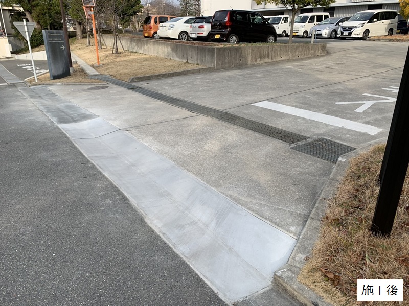 池田市 施設 駐車場入り口L字側溝補修工事イメージ01